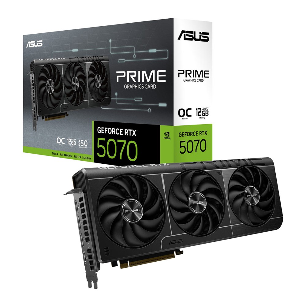TARJETA DE VIDEO ASUS (PRIME-RTX5070-O12G) 12GB GDDR7, 192BIT, PCI-E 5