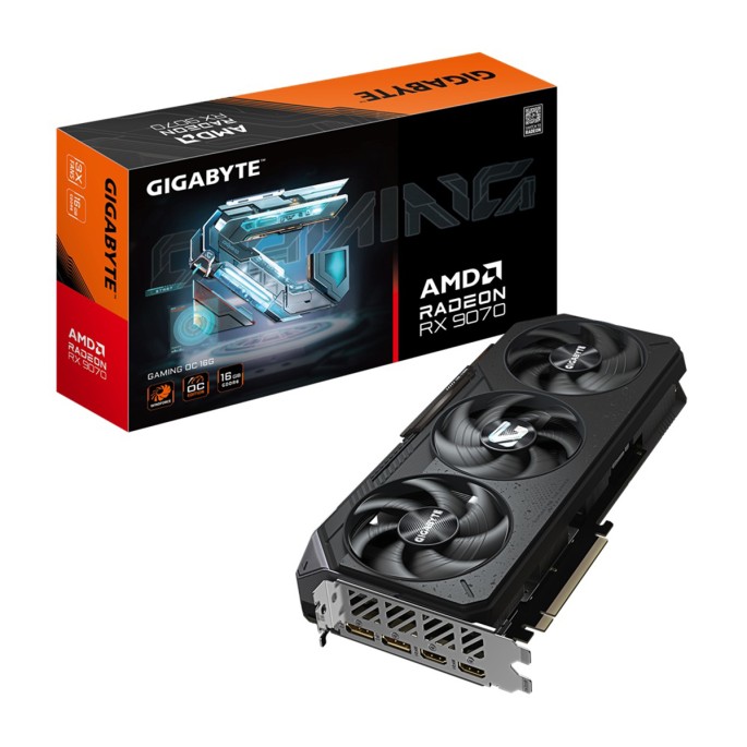 TARJETA DE VIDEO GIGABYTE (GV-R9070GAMING OC-16GD) RX 9070, 16GB, GDDR