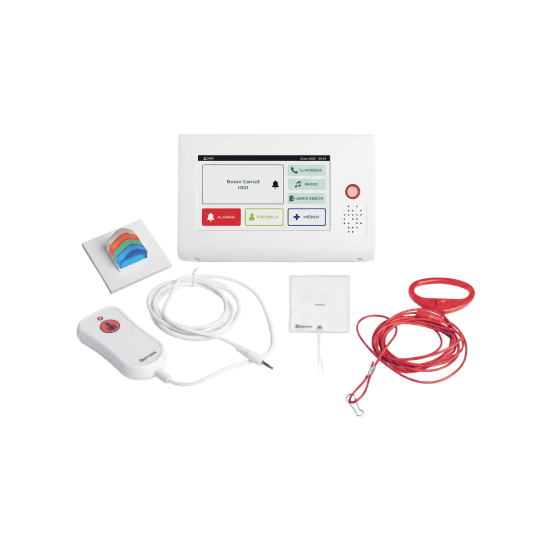 Kit de Habitación Hospitalaria PRO / Terminal IP 7" Táctil + Pulsador