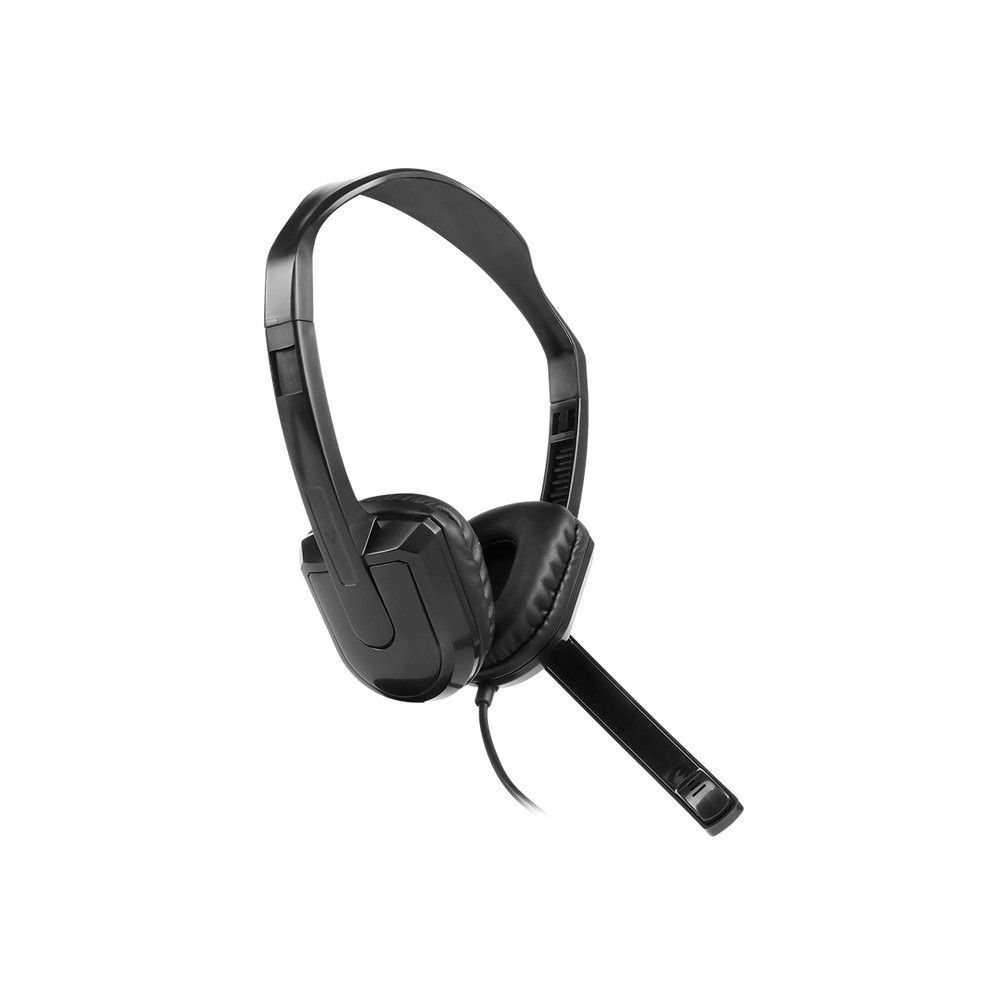 DIADEMA VORAGO HS-400 MICROFONO GIRATORIO USB NEGRO