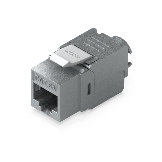 Keystone Jack / Cat6A / Terminación Toolless / Snap-In / 12 Piezas / 2