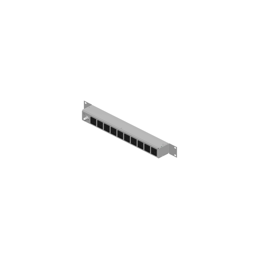 PDU Horizontal / 10 Tomas NEMA 5-15R / Rack 19 in 1UR / 120Vca 15A / R