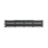Panel de Parcheo de Impacto 110, Plano, Categoría 6, de 48 Puertos, 2U