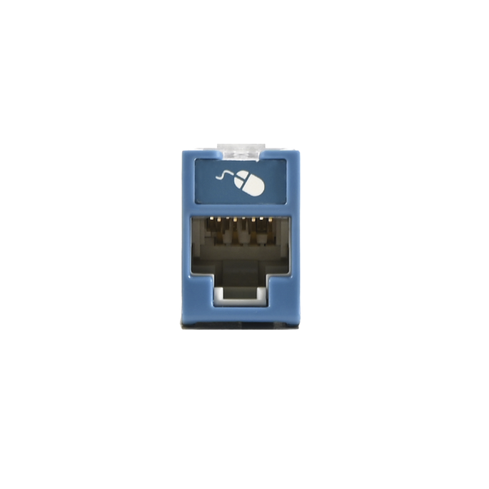 Jack UltraMAX Cat6, UTP, Montaje Híbrido en Placa de Pared (Plano y An