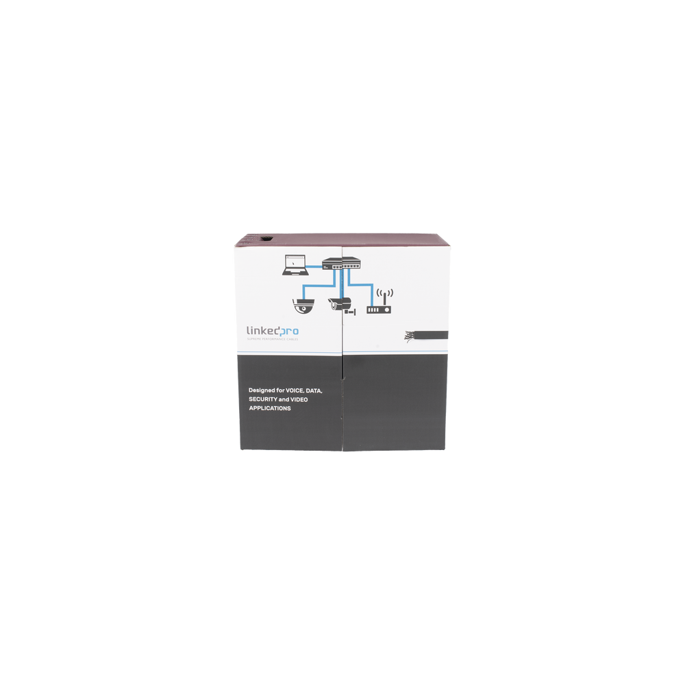 Bobina de Cable UTP 305 Metros (1000 Pies), Cat5e con Doble Forro, par