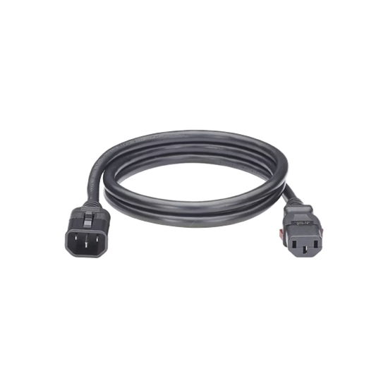 Cable de Alimentación con Bloqueo de Seguridad / IEC C13 a C14 / 1.8 m
