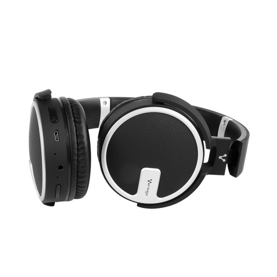 DIADEMA VORAGO HPB-201 BLUETOOTH MSD PLATA NEGRO