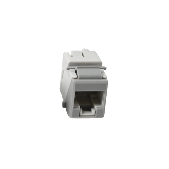 Jack Ultramax Cat6A, UTP, Tipo Keystone, Color Gris, Punch Down