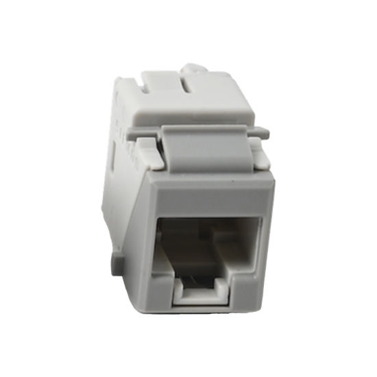 Jack Ultramax Cat6A, UTP, Tipo Keystone, Color Gris, Punch Down