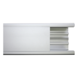 Canaleta de aluminio, 99 x 72 mm, tramo de 3m. (8101-80300)