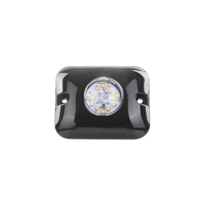 Luz Oculta Ultra Brillante con 12 LED, Color Rojo/Azul