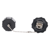 Acoplador Industrial / Cat 6 Blindado / IP67 Waterproof / -10°C a 60°C
