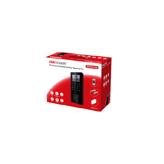Kit Terminal Control Acceso Biométrico DS-KAS807 / Huella Digital / 2.