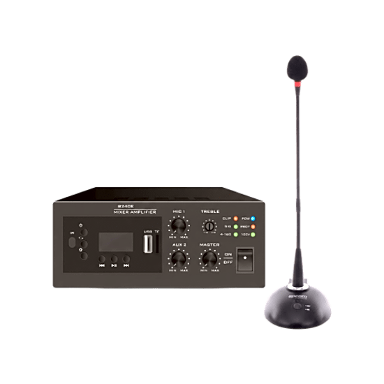KIT de Amplificador de 240W Modelo EPB240E | más Micrófono de Cuello d