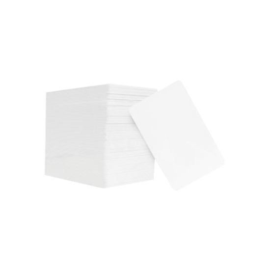 Tarjetas PVC CR80 / Paquete 100 Unidades / Doble Cara / 85.7 x 54 mm /