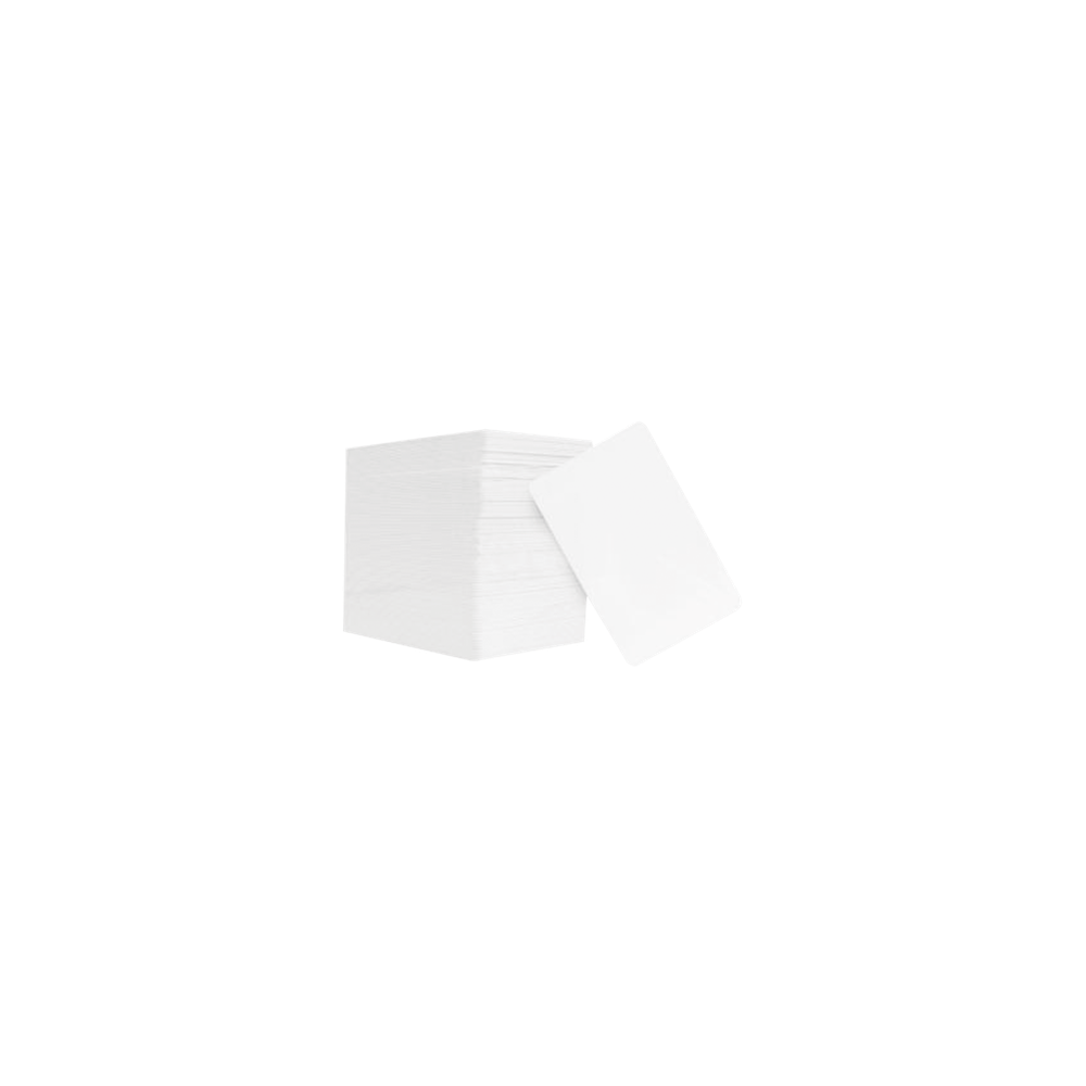 Tarjetas PVC CR80 / Paquete 100 Unidades / Doble Cara / 85.7 x 54 mm /