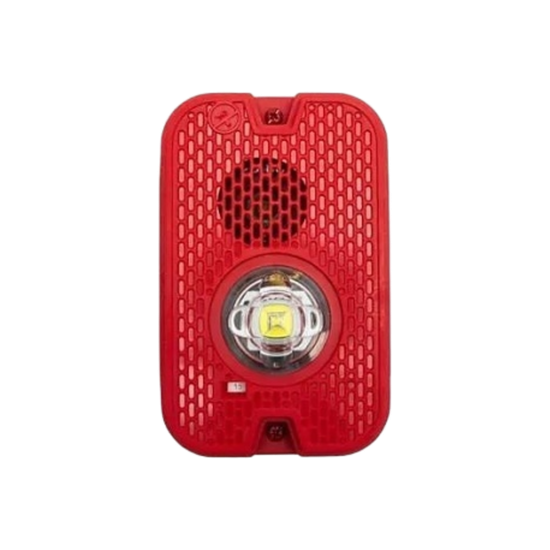 Sirena con Lámpara LED Estroboscópica / 2 Hilos / Montaje en Pared / 1