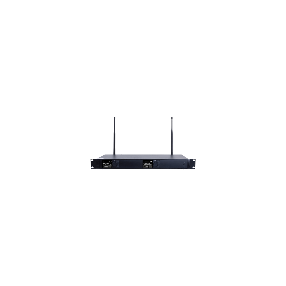 Receptor Inalámbrico Dual Canal / U-Band Digital / 4 Bandas 470-830 MH
