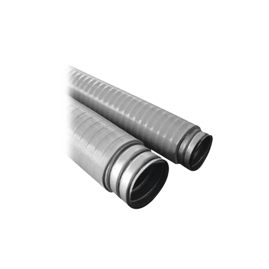 Tubo Flexible tipo Liquidtight de 2" (50 mm). Acero + Forro PVC. Rollo