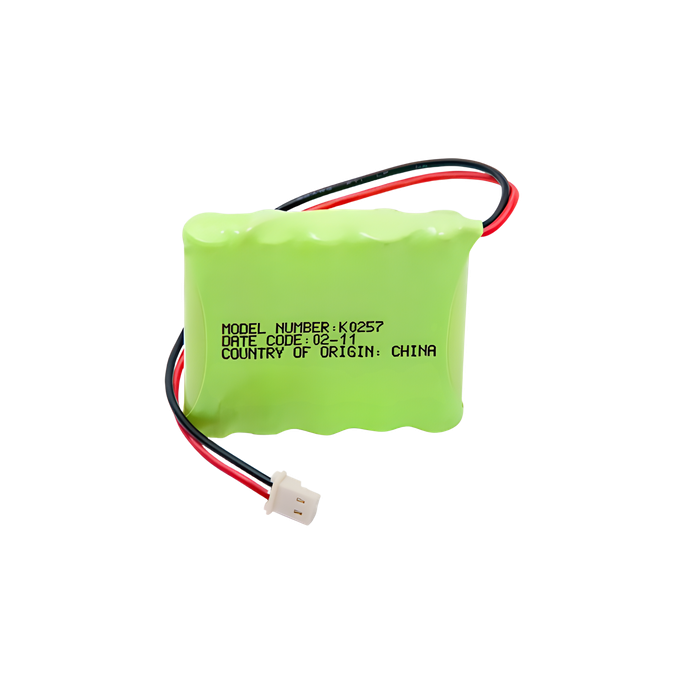 Batería de Respaldo NiMH / 6V / 700 mAh / Conector 2 Pines / Hasta 6 H