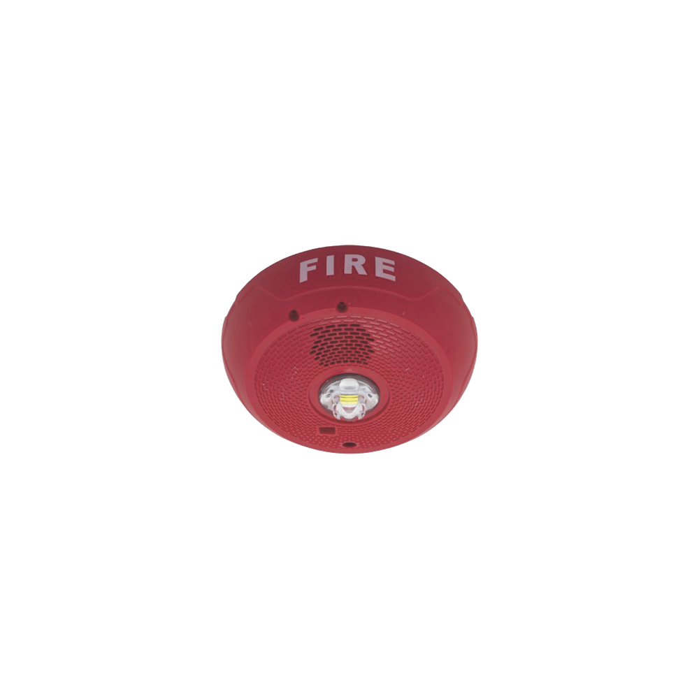 Sirena con Estrobo LED / 2 Hilos / Techo / 24 Vcd / Candela Selecciona