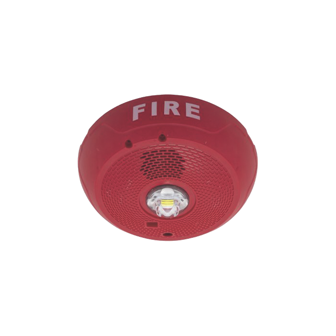 Sirena con Estrobo LED / 2 Hilos / Techo / 24 Vcd / Candela Selecciona