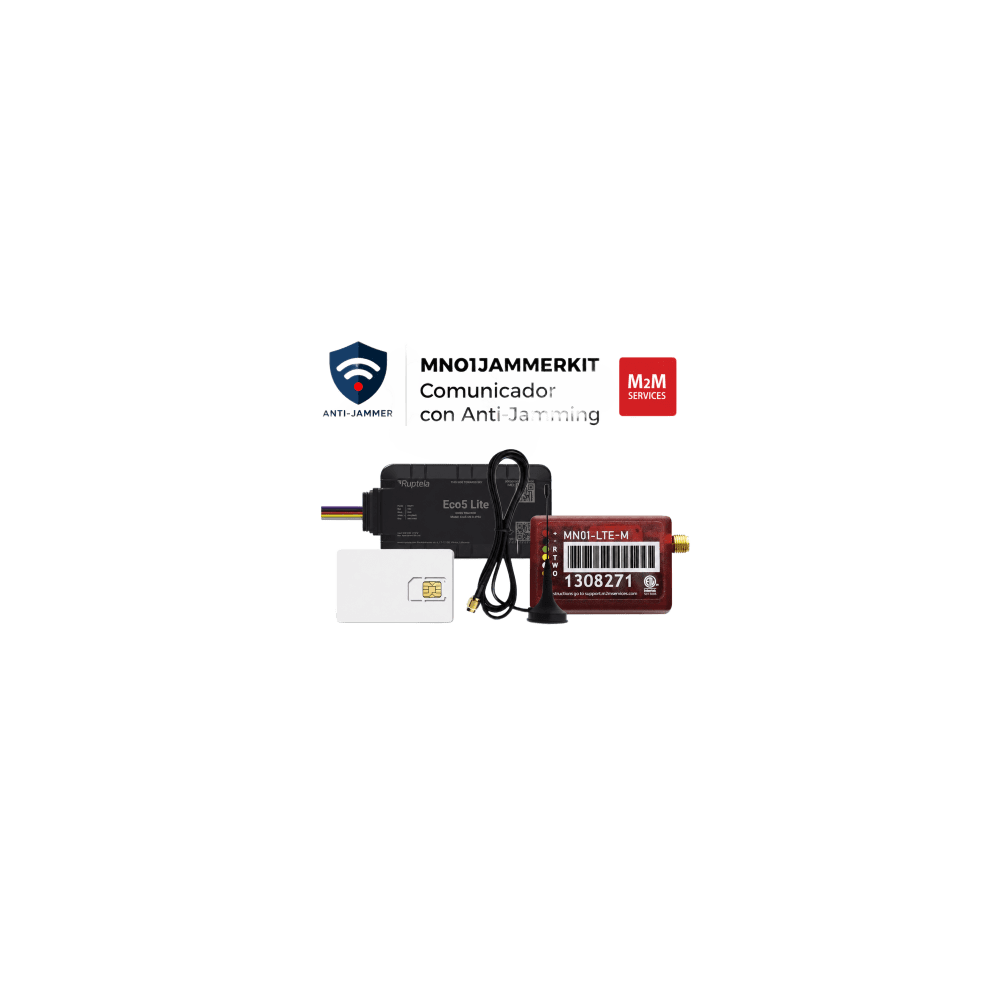 Kit Comunicador Celular LTE-M / Detección Anti-Jammer / 500 MB / 2 Año