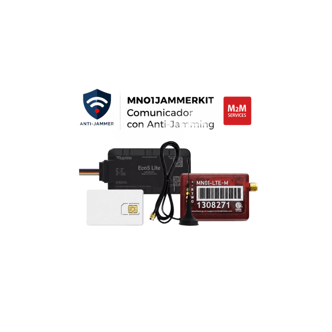 Kit Comunicador Celular LTE-M / Detección Anti-Jammer / 500 MB / 2 Año