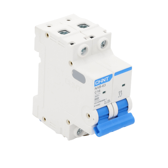 Pastilla para Riel Din, 2 Polos, 16 Amp, Vca:110/415v, 6kA, Catálogo: