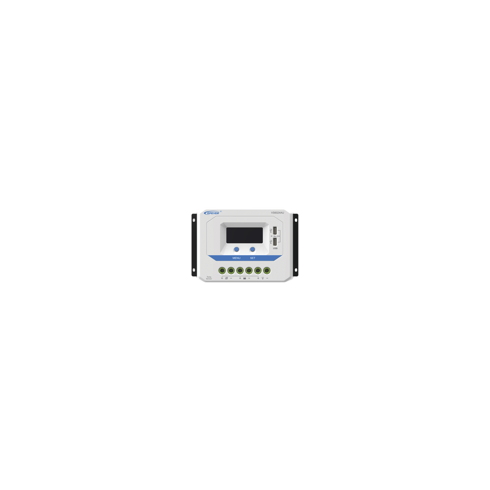 Controlador Solar de Carga PWM 12/24V 60 A, Salida USB, con Display