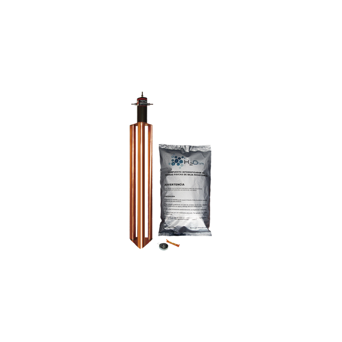 Kit de Puesta a Tierra de 100 Amperes con Electrodo, Filtro y Compuest