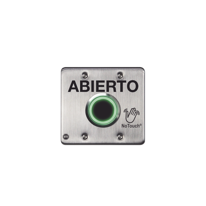 Interruptor IR NoTouch® de Acero Inoxidable, Salida Doble, ABIERTO