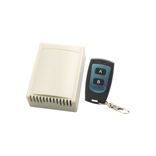 Receptor de 2 Canales con Control Remoto / Soporta 40 Transmisores