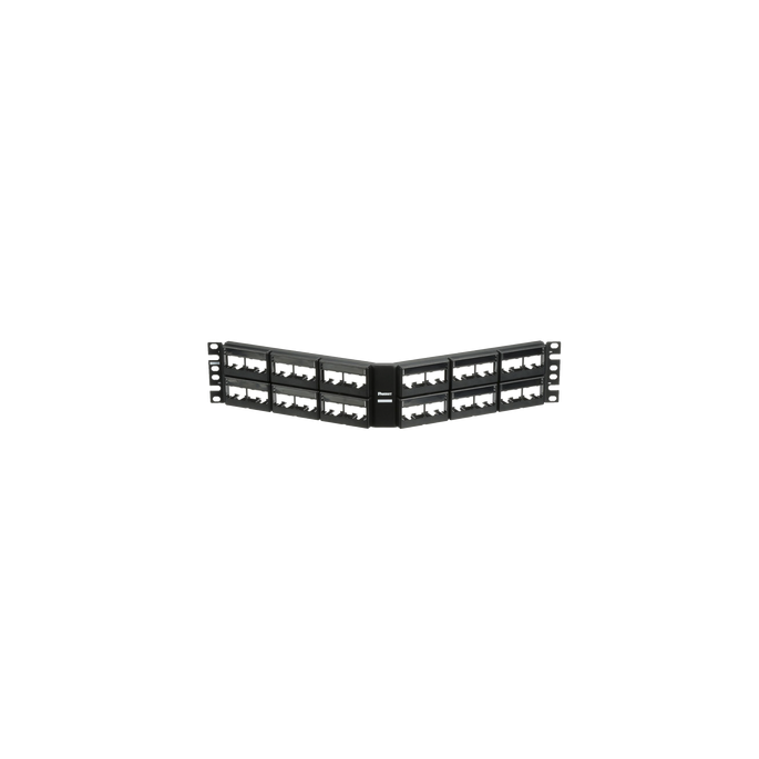 Panel de Parcheo Modular Mini-Com (Sin Conectores), Angulado, Sin Blin