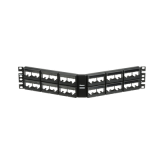 Panel de Parcheo Modular Mini-Com (Sin Conectores), Angulado, Sin Blin
