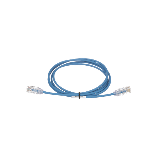 Cable de Parcheo TX6, UTP Cat6, Diámetro Reducido (28AWG), Color Azul,