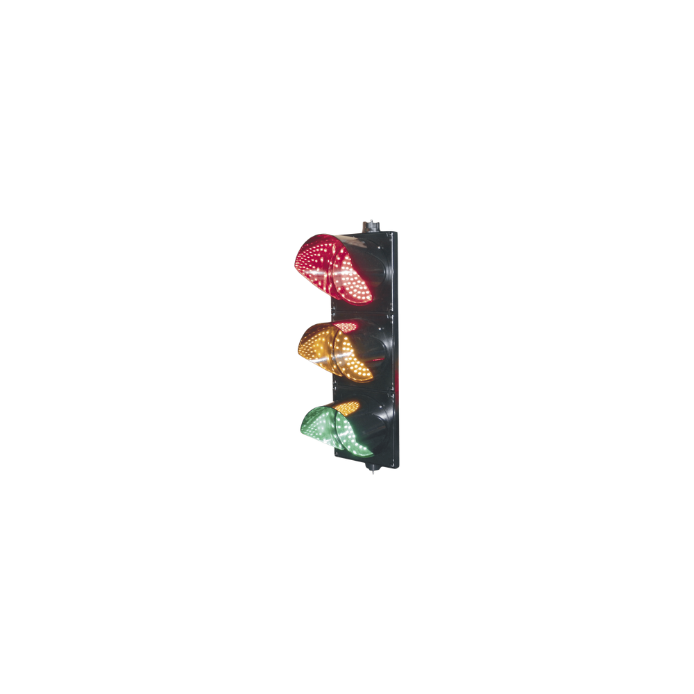 Semáforo LED / Tricolor Rojo-Verde-Amarillo / 200 mm / 110 VCA / 30° Á