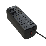 Regulador de Voltaje 1000 VA-500 W / 4 Contactos con AVR / 4 Contactos