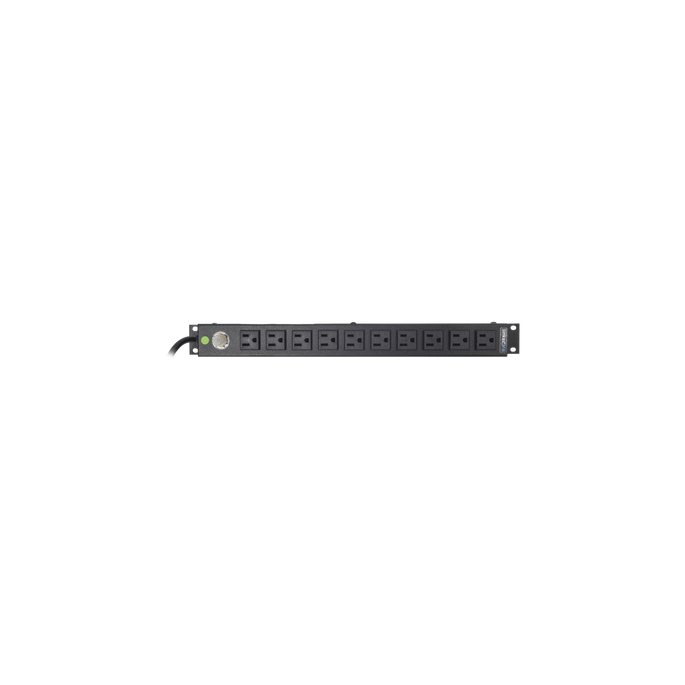 Multicontacto Horizontal (PDU) de 10 Contactos (NEMA 5-15R) Rack 19" 1