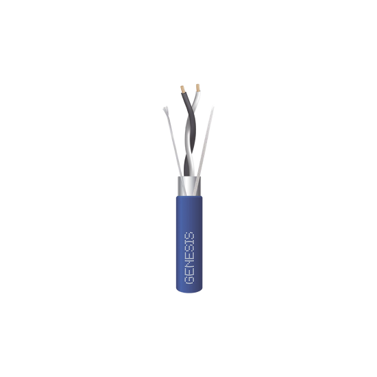 Bobina de 305 Metros (1000 Pies) / Cable 2 x 22 AWG / Color Azul / Bli