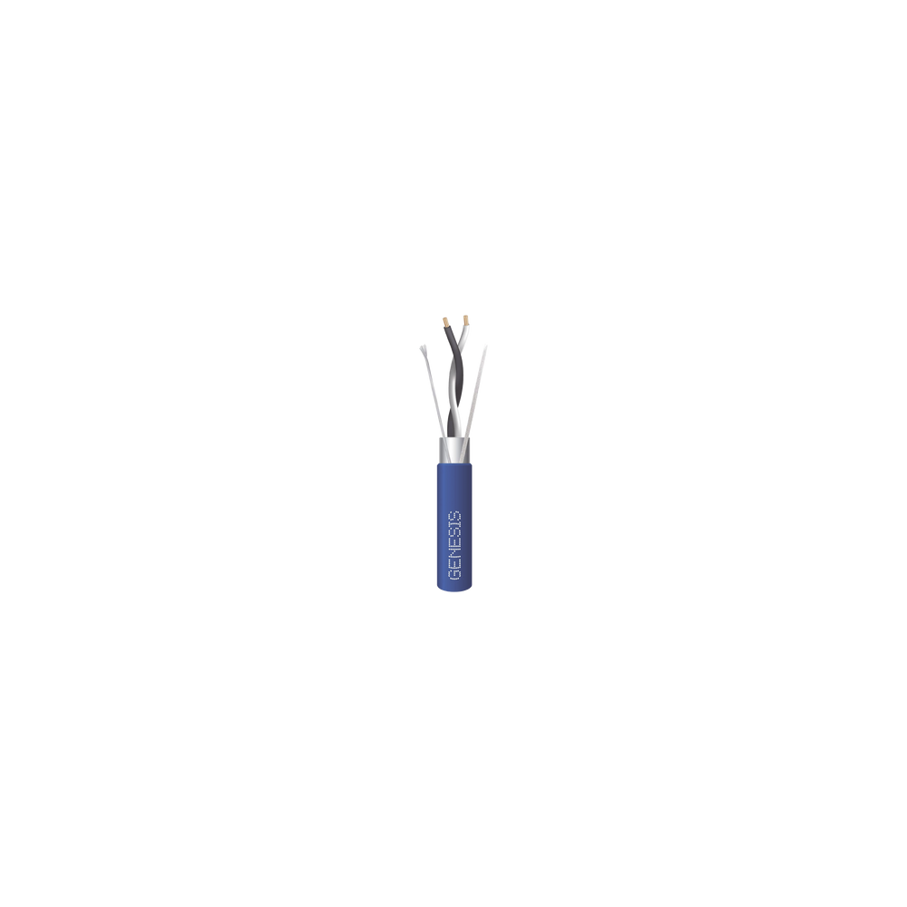 Bobina de 305 Metros (1000 Pies) / Cable 2 x 22 AWG / Color Azul / Bli