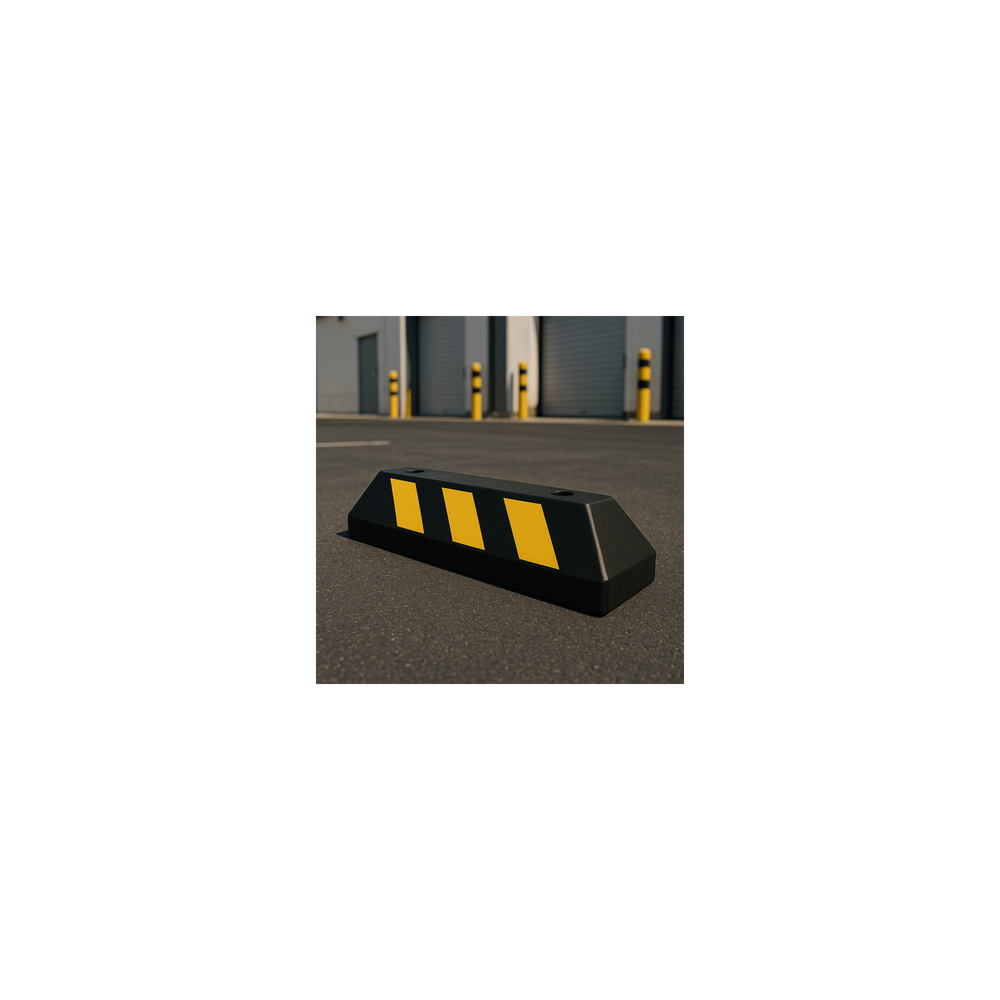 Tope D/ Estacionamiento Vehicular / Hule Reciclado / 55cm / Color Negr