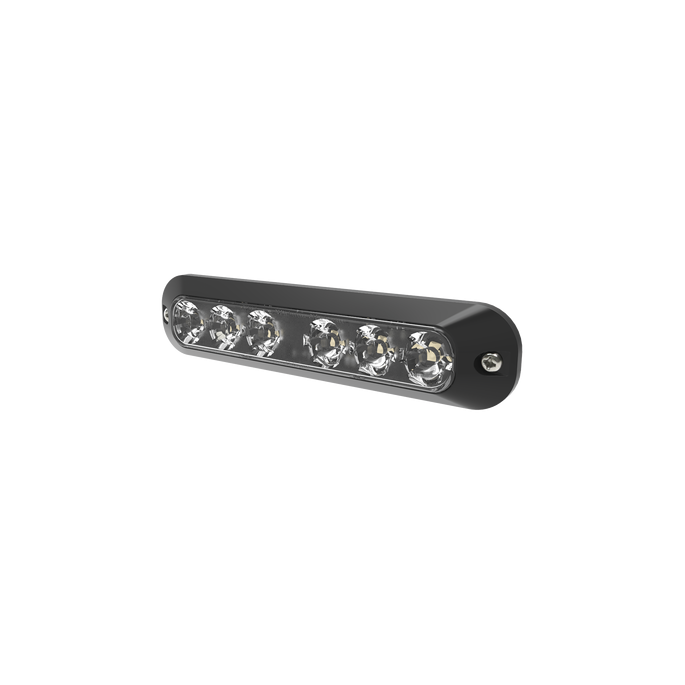 Luz Auxiliar Serie X3705, 6 LEDs Ultra Brillantes, color Rojo / Azul