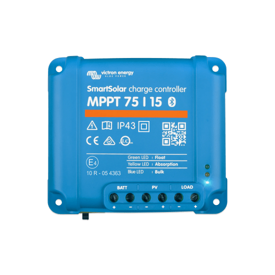 SmartSolar MPPT 75/15 / Controlador de Carga Solar MPPT 15A / 12/24 Vc