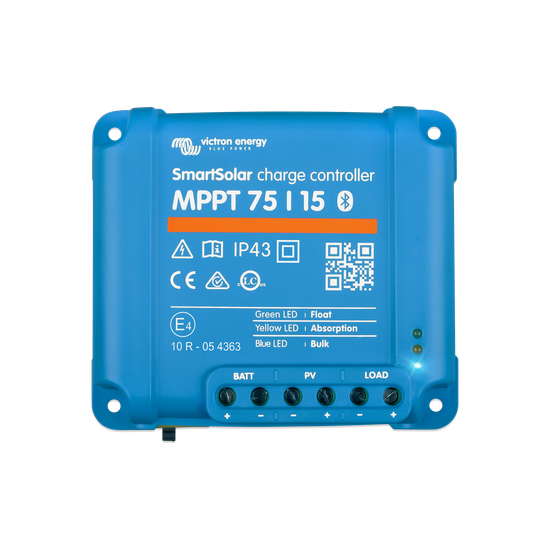 SmartSolar MPPT 75/15 / Controlador de Carga Solar MPPT 15A / 12/24 Vc