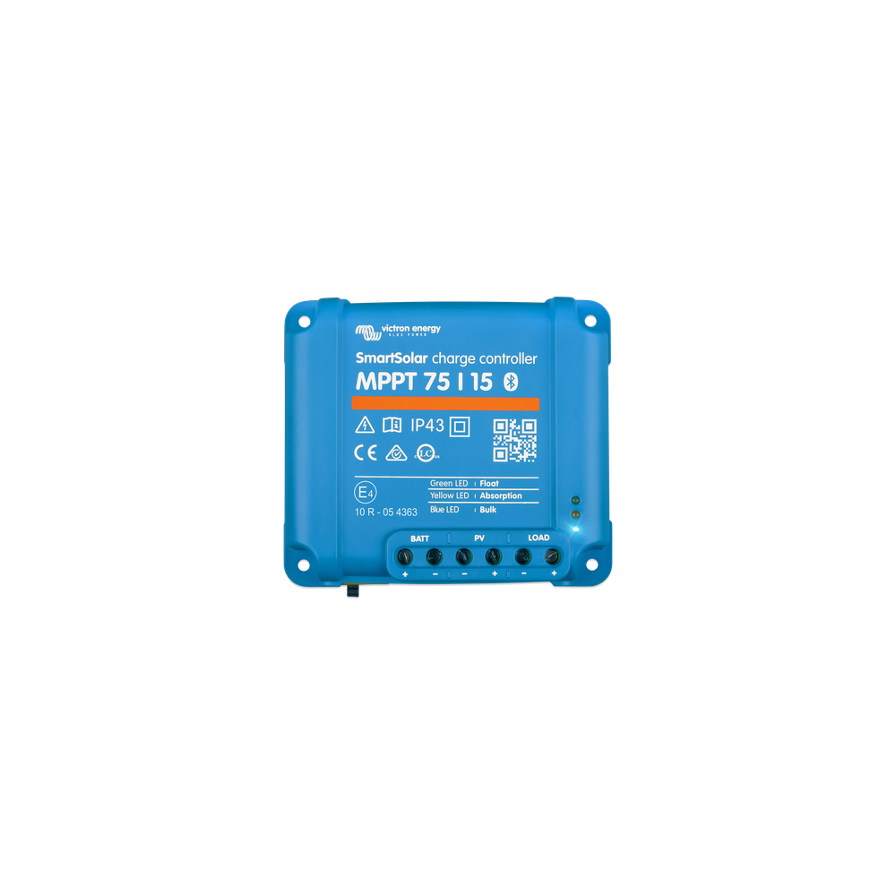 SmartSolar MPPT 75/15 / Controlador de Carga Solar MPPT 15A / 12/24 Vc