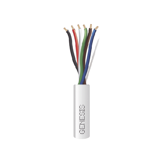 Carrete de 305 Metros (1000 Pies) / Cable de Cobre / 6 x 18 AWG / Plen