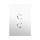 (ZWAVE) Interruptor On/Off panel táctil touch inalámbrico Zwave Plus 2