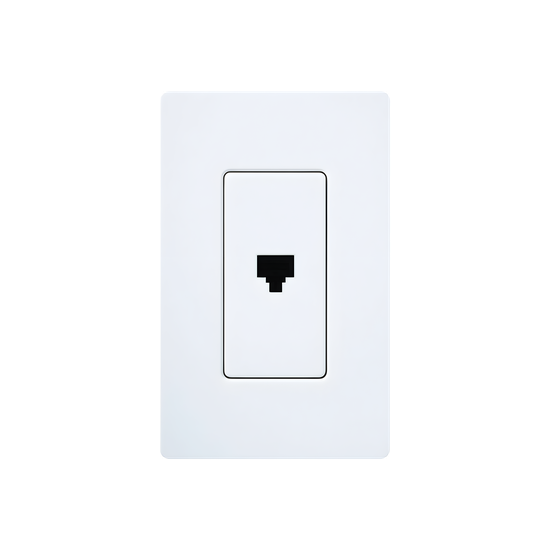 Jack Telefónico de Pared / RJ11 6 Conductores / Diseño a Ras / Compati