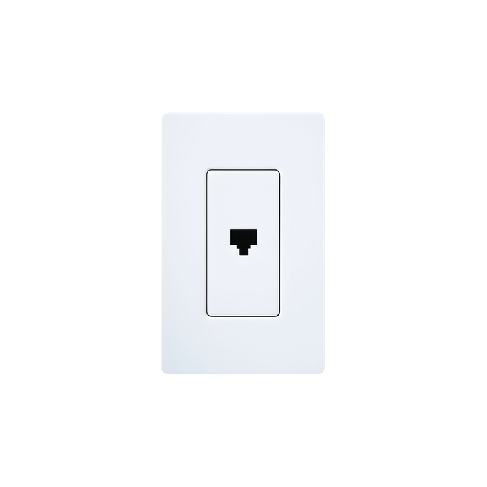 Jack Telefónico de Pared / RJ11 6 Conductores / Diseño a Ras / Compati